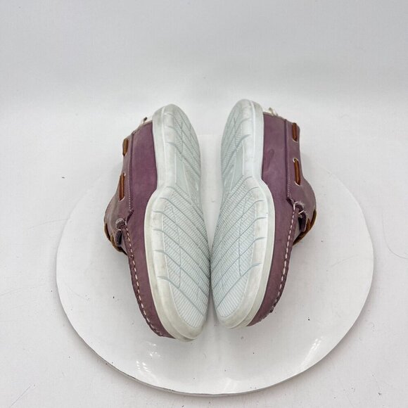 Allen Edmonds Lake Mendota Men Size 9E Plum Suede Loafer Comfort Boat Shoes - Picture 9 of 15